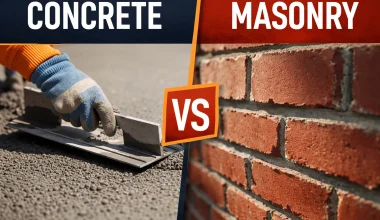 is masonry the same as concrete
